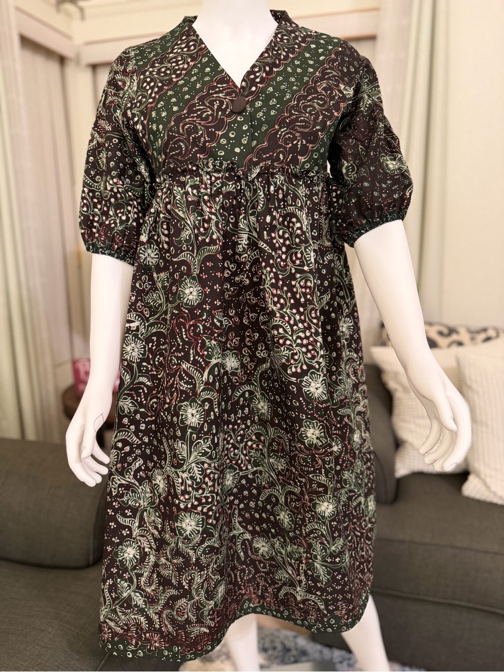 Hand-Drawn Batik Dress